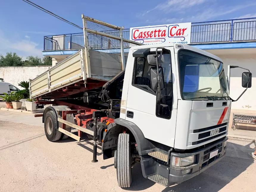Foto 2Iveco Eurocargo 150E18 Modello K Rib.Tril +gru Anno 1996, marca Heila