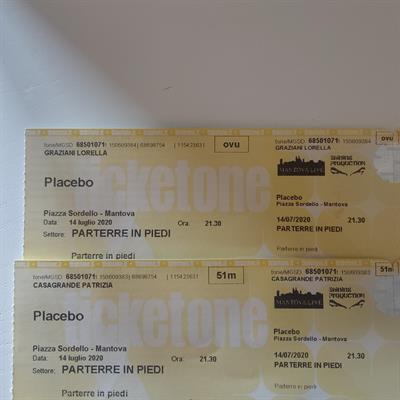 Placebo Mantova 29 giugno 2022 parterre in piedi