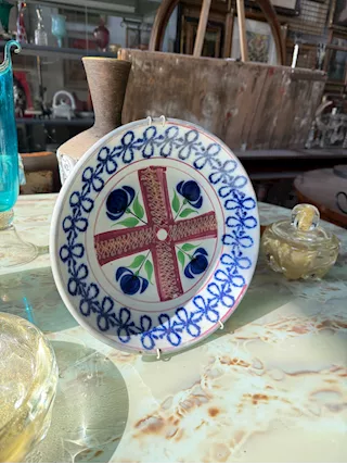 Antico piatto in maiolica, ottimo stato - Foto 3