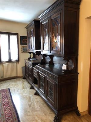 Sala completa buffet, tavolo allungabile con n.6 sedie