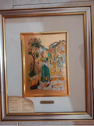 Quadri su foglia D'ORO