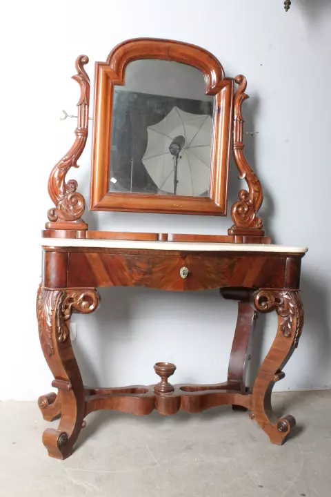 Antica splendida Console toilette Napoli metà 800 - Foto 12