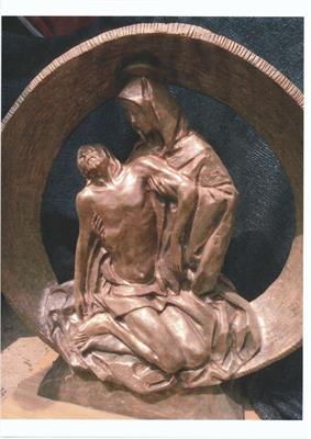 Statua di bronzo cm 98 x 92 firmata