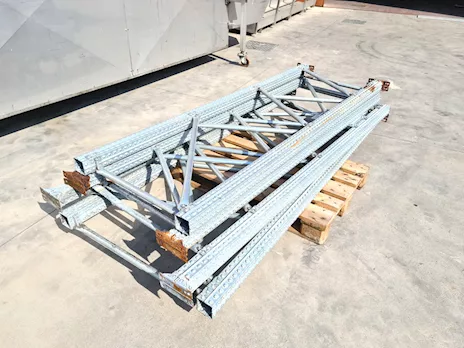 Spalle zincate per scaffali pallet usati