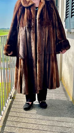 Cappotto pelliccia Visone, taglia xl, ottimo stato - Foto 3