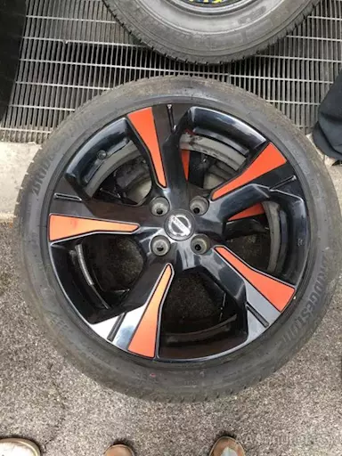 Cerchioni nuova Nissan Micra R17 grigio - arancione