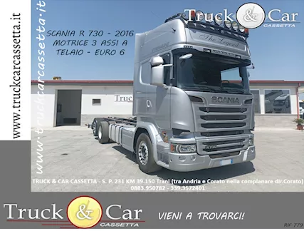 RIF.879 SCANIA R 730 - MOTRICE 3 ASSI A TELAIO-2016 -EURO 6