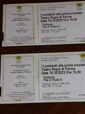 I lombardi alla prima crociata. Parma 15/10/23