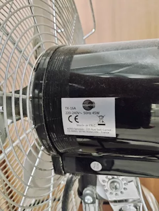 Ventilatore da appoggio EQUATION