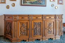 Credenza intagliata noce massello