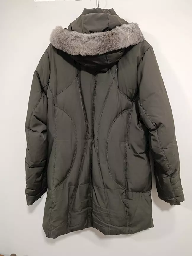 Foto 2Piumino lungo Modi Moda donna XXL, colore cachi, come nuovo