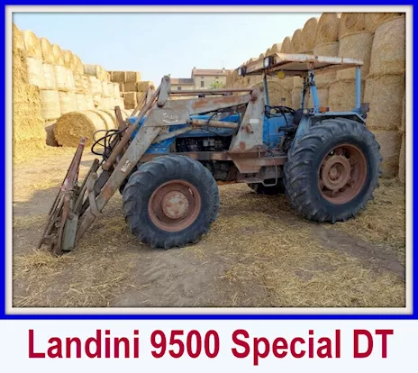 Trattore Landini 9500 Special DT con Bracci e Forche