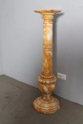 Antica bellissima colonna in marmo giallo epoca XIX