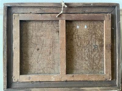Dipinto antico, paesaggio di fine 1800, GRASSIS, in legno - Foto 5