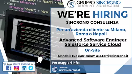 Advanced Software Engineer Salesforce Service Cloud