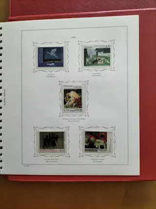 Album raccoglitore rosso con francobolli 1976-1980U.R.S.S - Foto 3