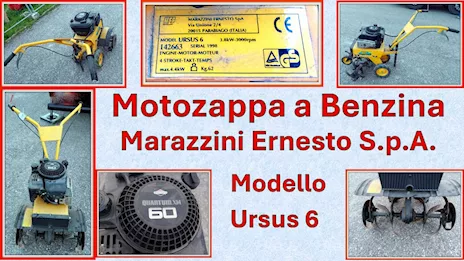 Motozappa benzina Marazzini Ernesto S.p.A. mod. Ursus 6