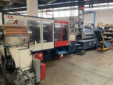 Pressa oleodinamica stampaggio plastica Maico Presse Teks 42