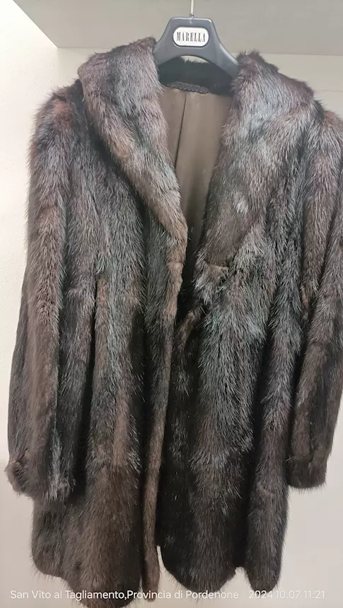 Vera pelliccia vintage rat musket, in ottime condizioni