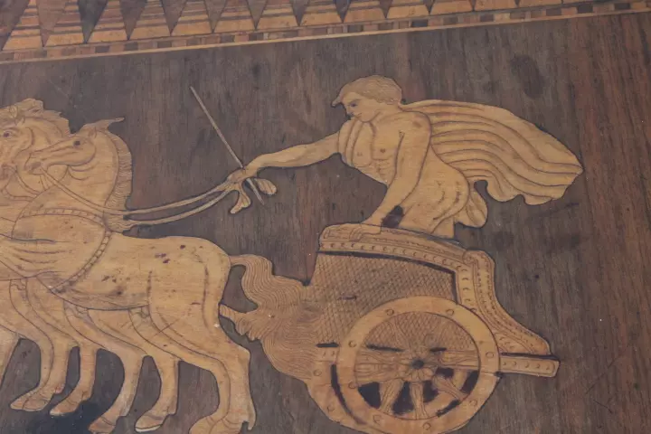 Antico tavolo Sorrento 1860 in noce - Foto 8