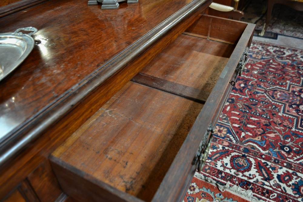 Antica credenza doppio corpo con specchio XX secolo, in buone condizioni - Foto 5