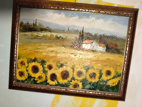 quadro a olio firmato C. Benolt.