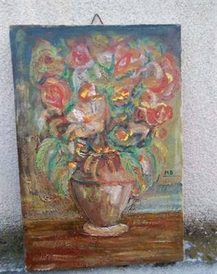 Piccolo dipinto metà novecento olio su tela