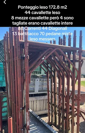 Ponteggio Leso 172,8 mq