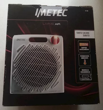 Termoventilatore Imetec Living Air C2 200 Rosso e Bianco