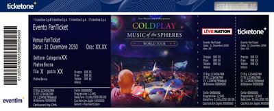 Cerco 1 biglietto distinti inferiori 22/06/2023 Coldplay