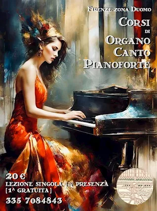 Canto, Pianoforte, Organo: Lezioni in presenza per studenti
