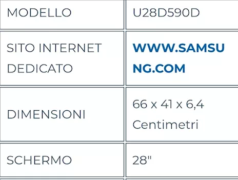 Monitor Samsung 28 pollici 4K, come nuovo - Anteprima 1