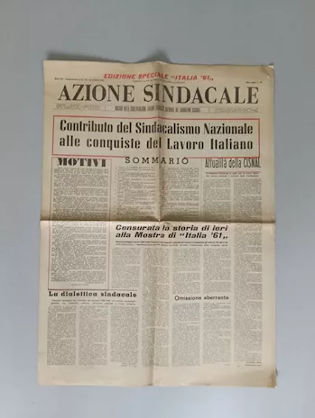 Fascicolo Azione Sindacale ed. speciale del 1961.