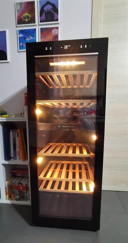 Cantinetta per vini Dual Space, marca Haier, mai usata - Foto 2