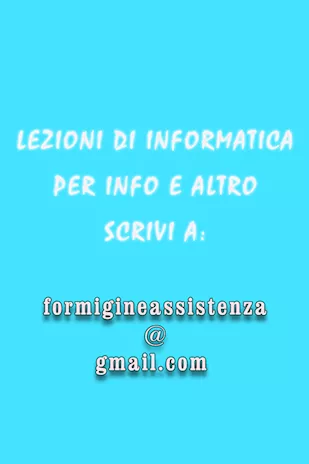 Lezioni di informatica al tuo domicilio o residenza