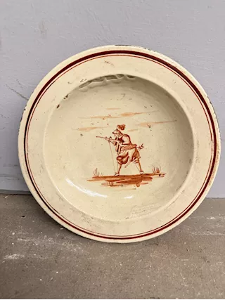 Antico piatto Pesaro in maiolica