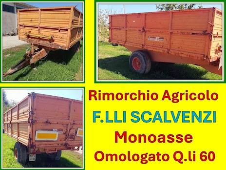 Rimorchio Monoasse Officine Meccaniche F.lli Scalvenzi