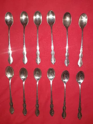 Servizio 41 Posate Vintage SilverPlated WM Rogers MFG.CO USA, ottimo stato - Foto 4
