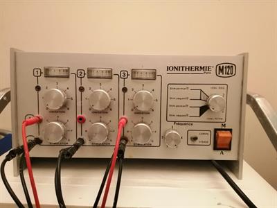 Ionoforesi con elettrostimolazione