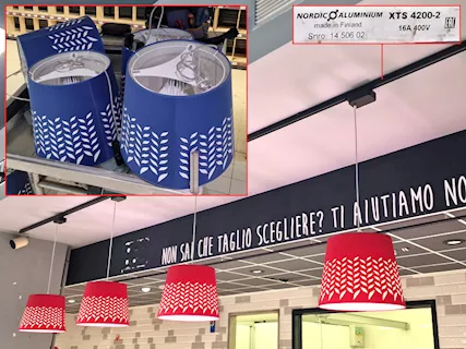 Blindosbarra per illuminazione macelleria usata