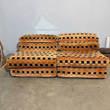 Divano - coppia poltrone Afra e Tobia Scarpa mod Erasmo .