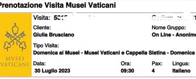 Musei Vaticani e cappella sistina 31/07