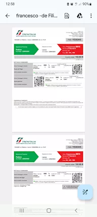 Trenitalia Padova Lecce del 22/04/24
