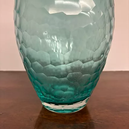 Vaso in vetro vintage Rosenthal anni 70 in vetro verde - Foto 6