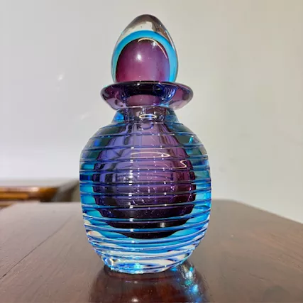 Vetro murano vaso sommerso anni 70 Flavio Poli . H 17, ottimo stato - Foto 4