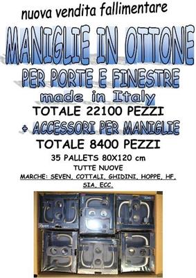 Stock maniglie in ottone per porte e finestre 22100 pz