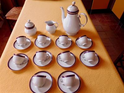 Servizio caffè in porcellana tedesca Seltmann Weiden, mai usato - Foto 4