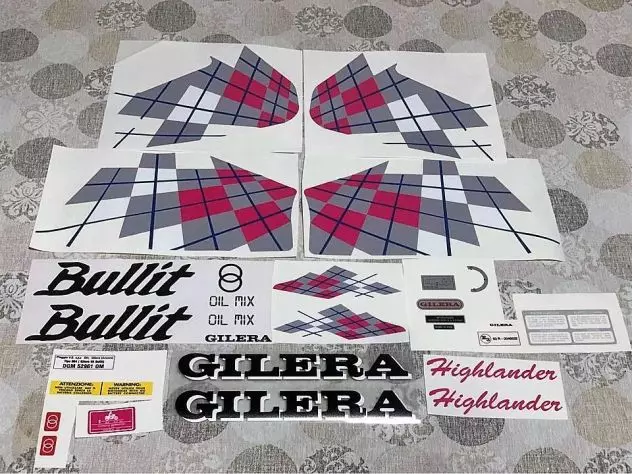Gilera bullit Higliander Kit adesivi nuovi