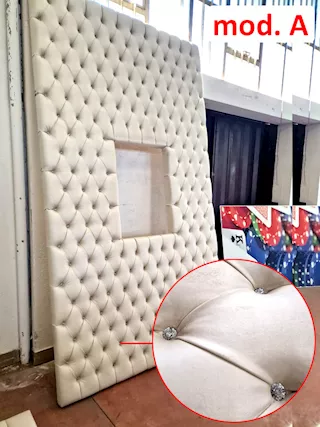 Rivestimenti imbottiti per arredo bar usati
