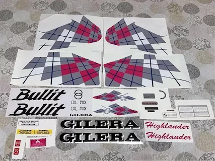 Gilera bullit Higliander Kit adesivi nuovi